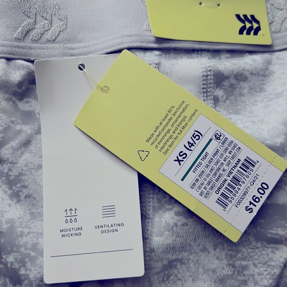 All in Motion™ Boys' Fitted Performance Tights - Silver print - Picture 5 of 5